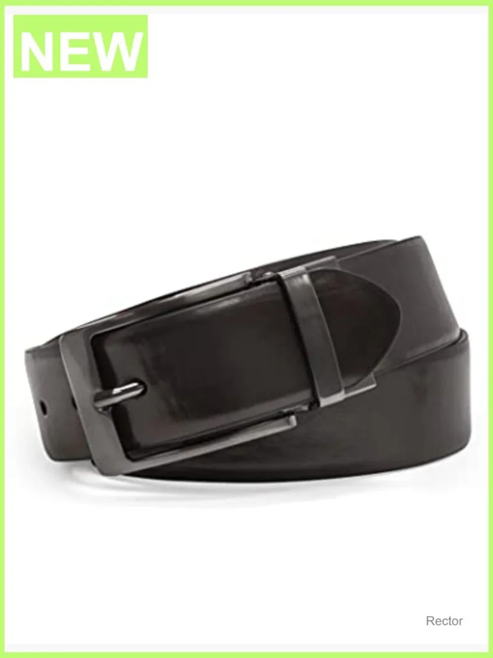 Men's Reversible Dress Casual Leather Belt - Size 34